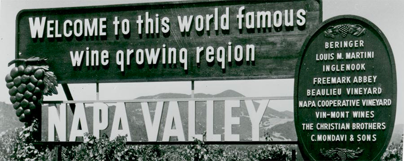 napa valley signage as featured in Azur Wines