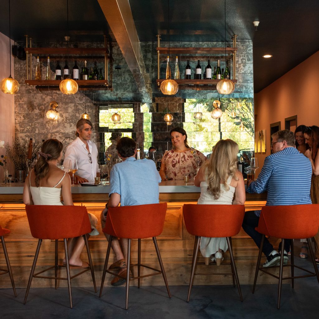 The Azur Wine Lounge in Napa, California on August 24, 2023. (Photo by Cali Godley)